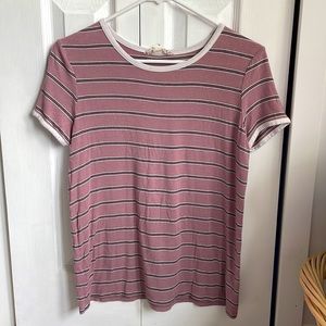 Pink Republic pink striped t-shirt. Size medium.